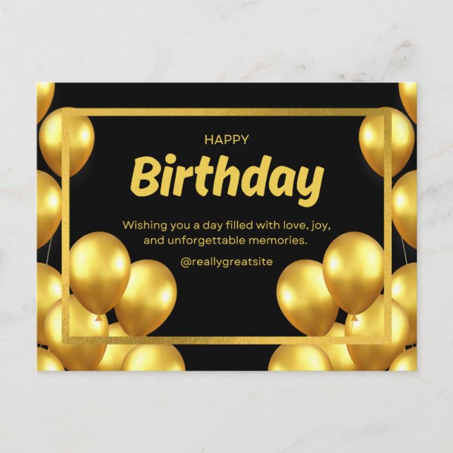 Födelsedagskort 2025 vykort (Framsida)