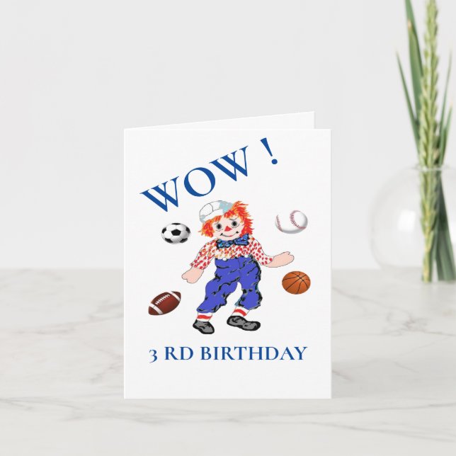 Födelsedagskort: 3 dagar kort (Framsida)