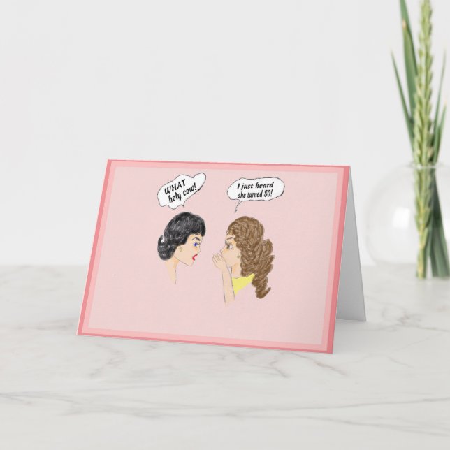 Födelsedagskort, 80:e. Humalog Kort (Framsida)