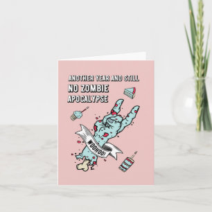 Födelsedagskort - ännu ett år och fortfarande inge kort