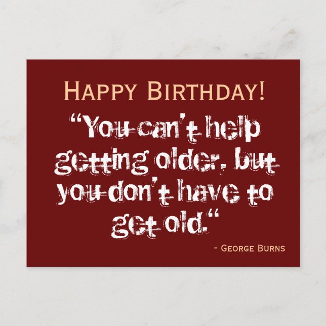 Födelsedagskort - Burns Vykort (Framsida)