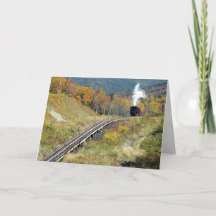Födelsedagskort - Cogg Railroad, Mount Washington Kort