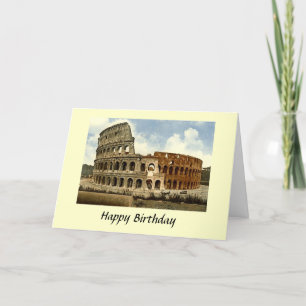 Födelsedagskort - Colosseum, Rom Kort