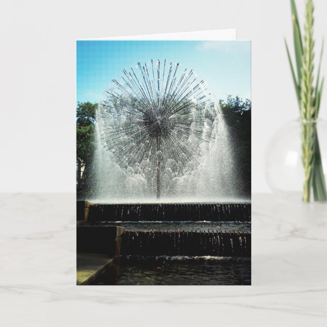 Födelsedagskort "Dandelion Fontän" Kort (Framsida)