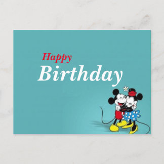 födelsedagskort Disney  Vykort