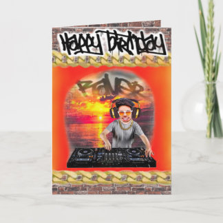 Födelsedagskort DJ Kort