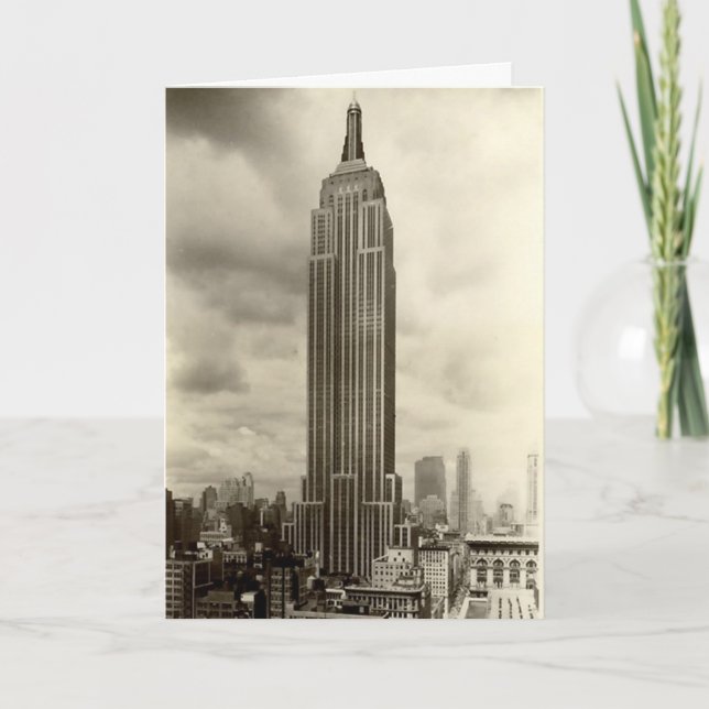 Födelsedagskort, Empire state Byggande Kort (Framsida)