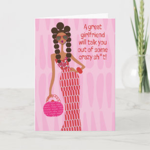 Födelsedagskort - en underbar flickvän tack kort