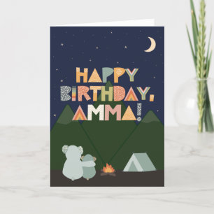 Födelsedagskort för Amma Kort