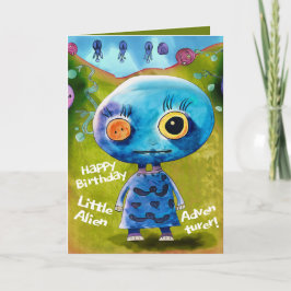 Födelsedagskort för barn som Kärlek utomjordingar Kort