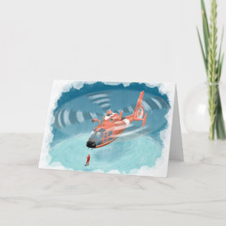födelsedagskort för barnvaktshelikopter i kusten kort