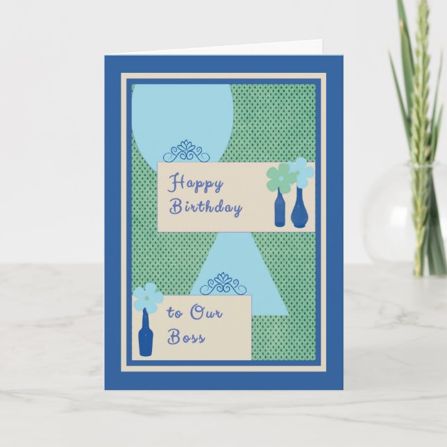 Födelsedagskort för Chef Kort (Framsida)