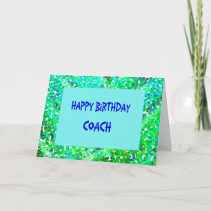 Födelsedagskort för Coach Kort