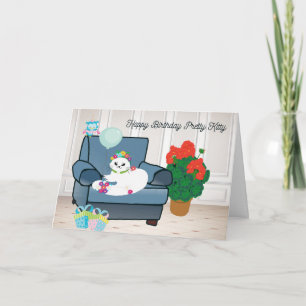 Födelsedagskort för ditt katt kort