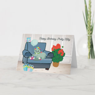 Födelsedagskort för ditt katt kort