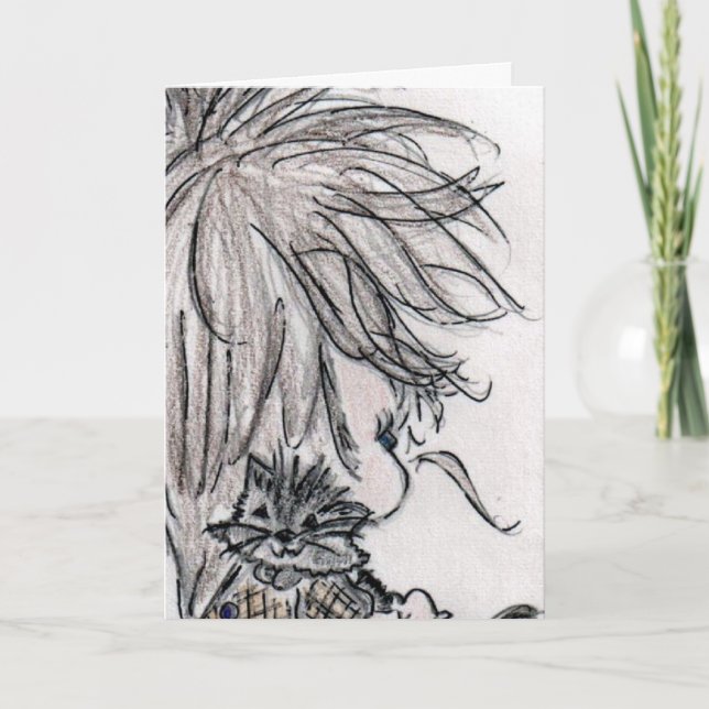 Födelsedagskort för dotter kort (Framsida)