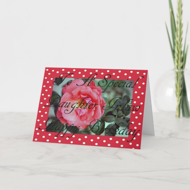 Födelsedagskort för dotterdjur kort (Framsida)