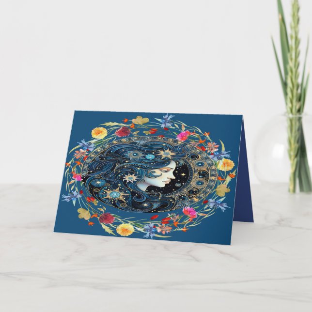 Födelsedagskort för en Aquarius 1/20 till 2/18 Tack Kort (Framsida)