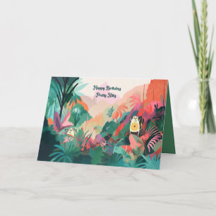 Födelsedagskort för en katt tack kort