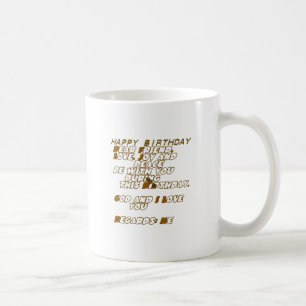 Födelsedagskort för en kristen vän kaffemugg