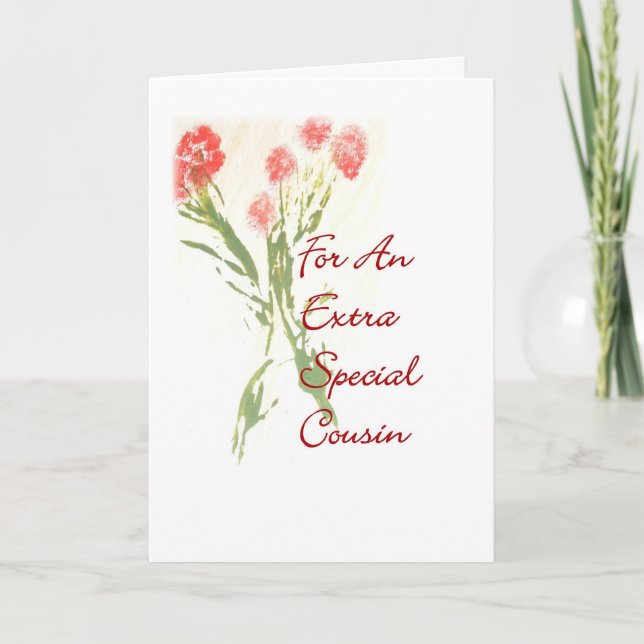 Födelsedagskort för en kusin kort (Framsida)