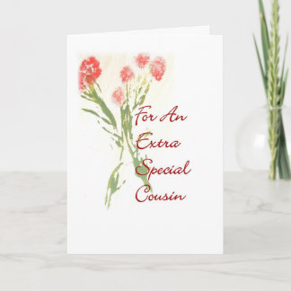 Födelsedagskort för en kusin kort
