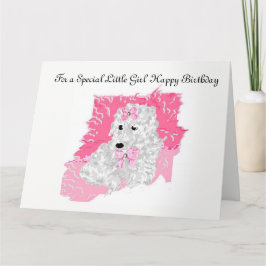 Födelsedagskort för en liten flicka kort