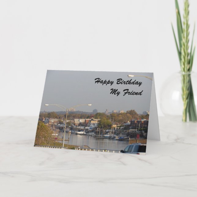 Födelsedagskort för en vän kort (Framsida)
