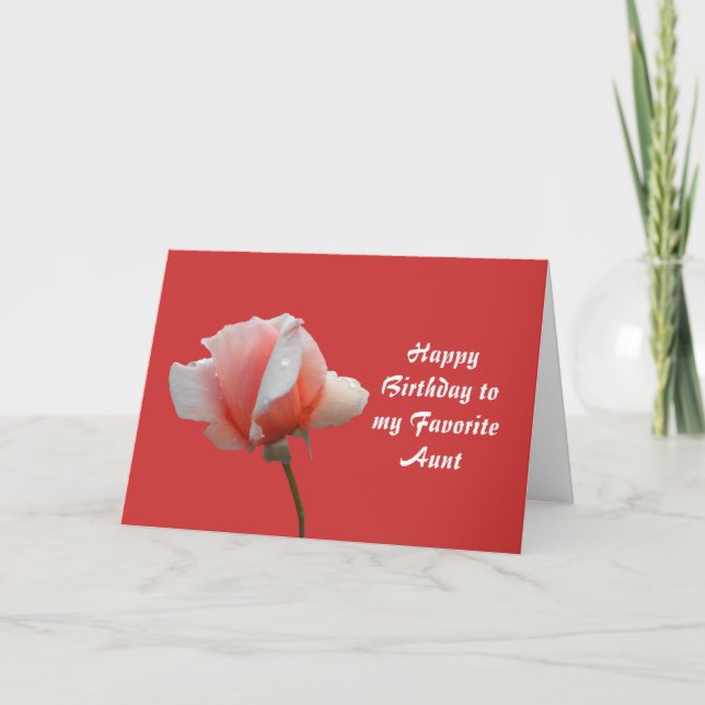 Födelsedagskort för Favorite Moster Kort (Framsida)