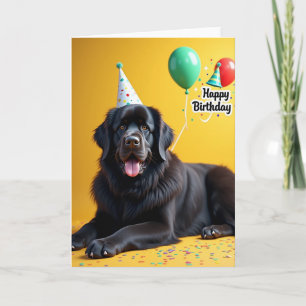 Födelsedagskort för firande hund kort