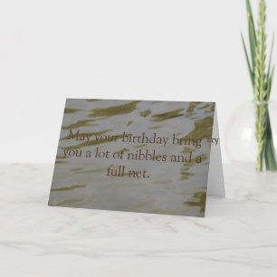 Födelsedagskort för fiske i Rippling Vatten Kort