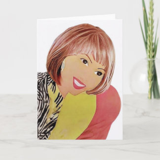 Födelsedagskort för henne (blank insida) kort