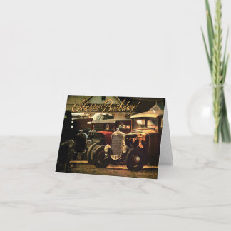 Födelsedagskort för hetrod kort