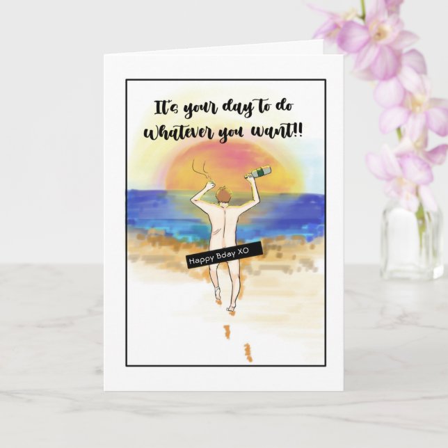 Födelsedagskort för honom: Far, Granpa, son Kort (Orkide)