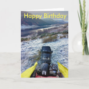 Födelsedagskort för landskapsfotografen kort