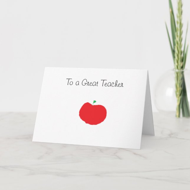 Födelsedagskort för lärare kort (Framsida)