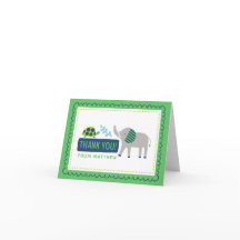 Födelsedagskort för ljusa djur i Zoo-djungeln TACK