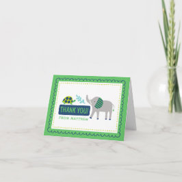 Födelsedagskort för ljusa djur i Zoo-djungeln TACK Kort