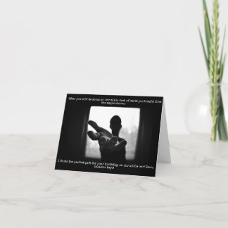 Födelsedagskort för magicianer - Lustigt osynligt Kort