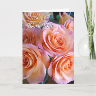 Födelsedagskort för maka till arbete, maka till ar kort