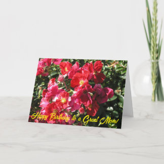 Födelsedagskort för Mamma Kort