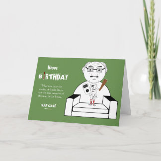 Födelsedagskort för man Cave Kort