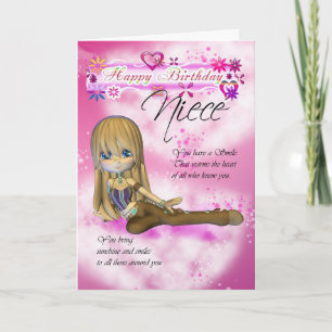 Födelsedagskort för Niece, samlar Moonies Cutie Pa Kort