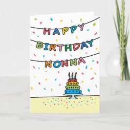 Födelsedagskort för Nonna Kort