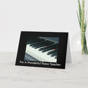 Födelsedagskort för Piano-lärare Kort