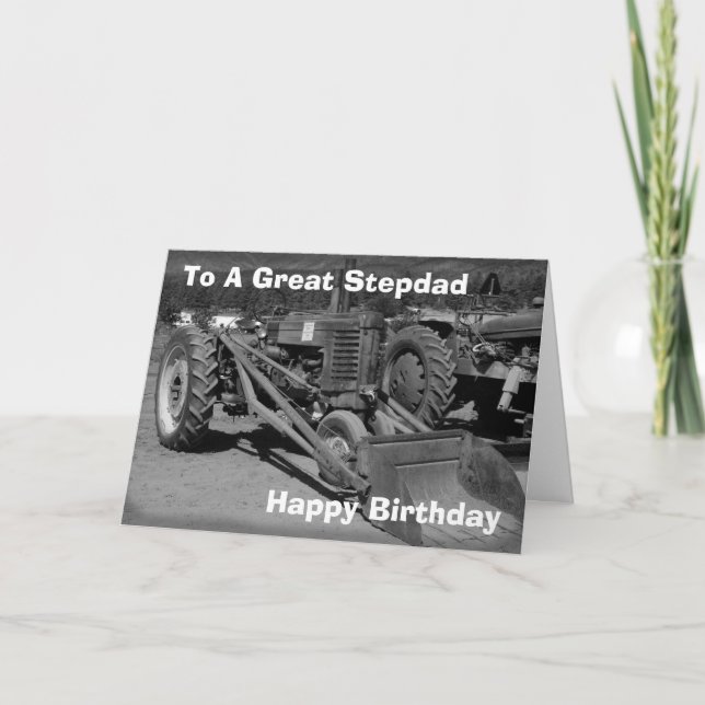 Födelsedagskort för Stepdad Kort (Framsida)