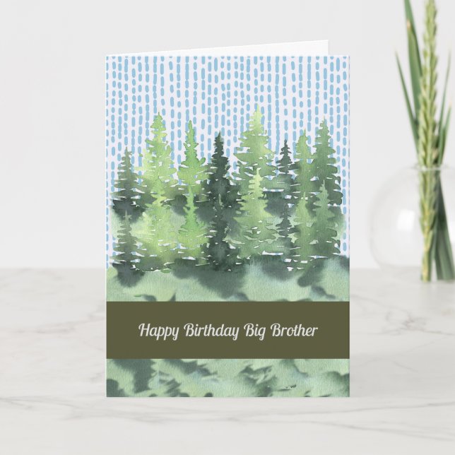 Födelsedagskort för storebror tack kort (Framsida)
