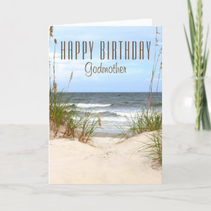 Födelsedagskort för strandgudmor kort