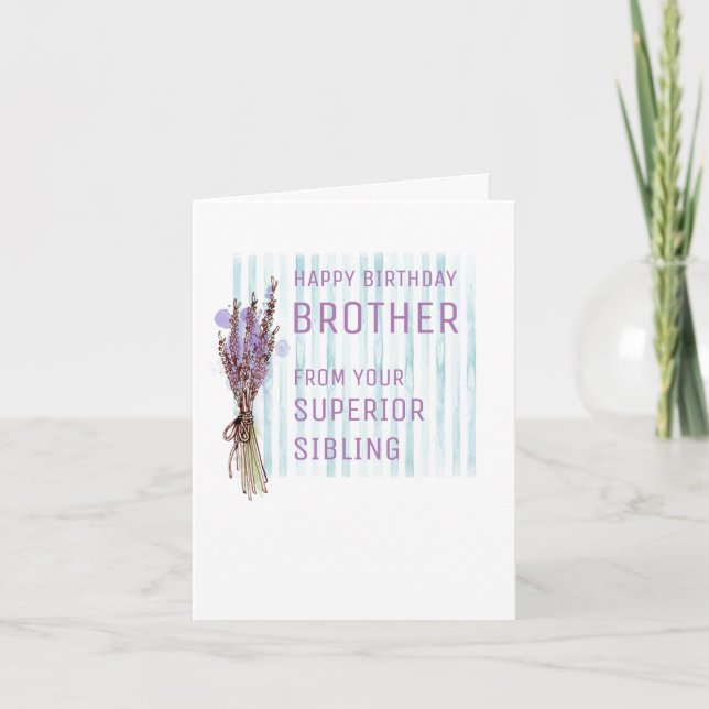 Födelsedagskort för Syskon Kort (Framsida)