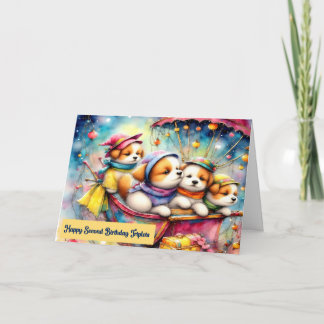 Födelsedagskort för testdjur Andra födelsedag Kort